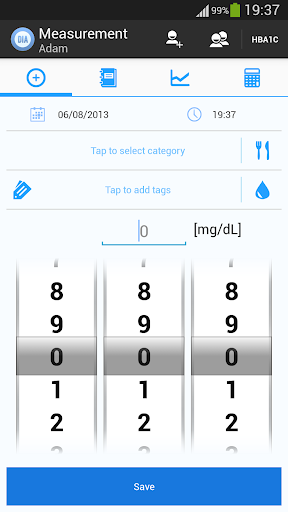 Diabetes Diary Glucose Tracker