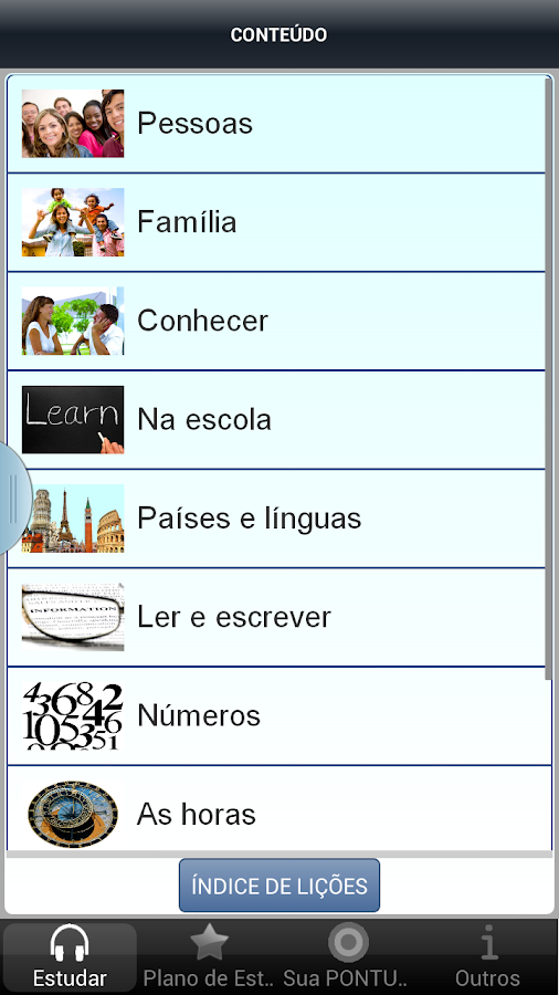 Aprender 50 linguas - screenshot