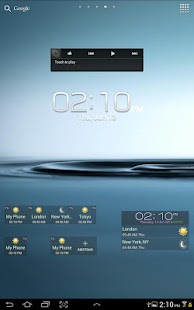 Digital World Clock Widget