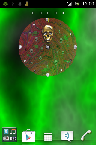 Mex Skull Analog Clock