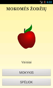 Download Mokomes zodziu: vaisiai APK