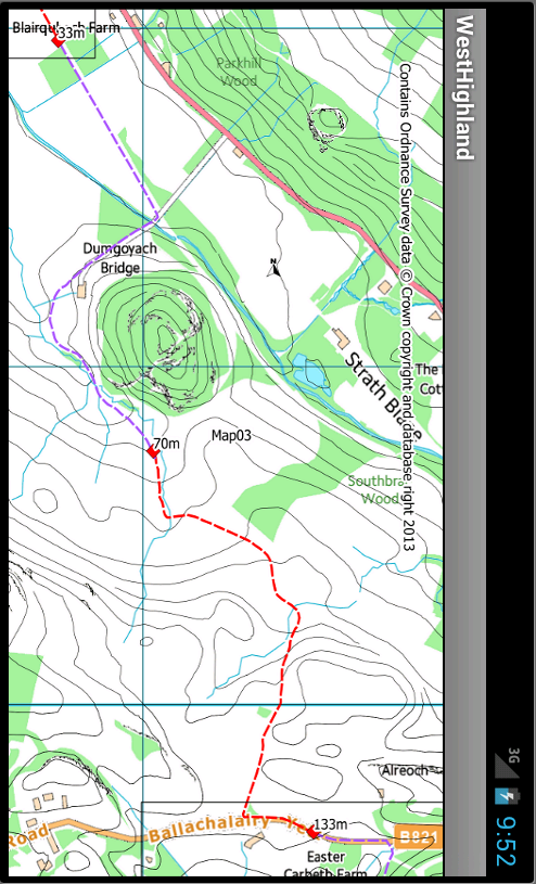 Android application West Highland Way screenshort