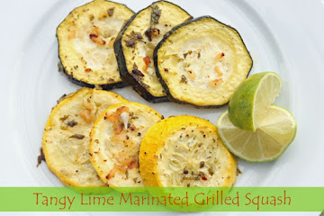 Tangy Lime Marinated Grilled Summer Squash