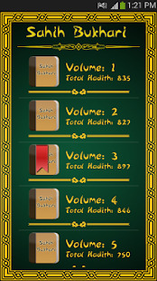 Android application Sahih Al Bukhari Pro screenshot