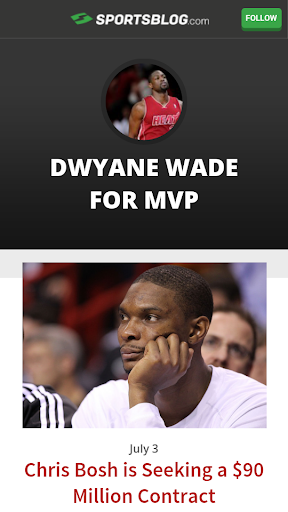 Dwyane Wade for MVP