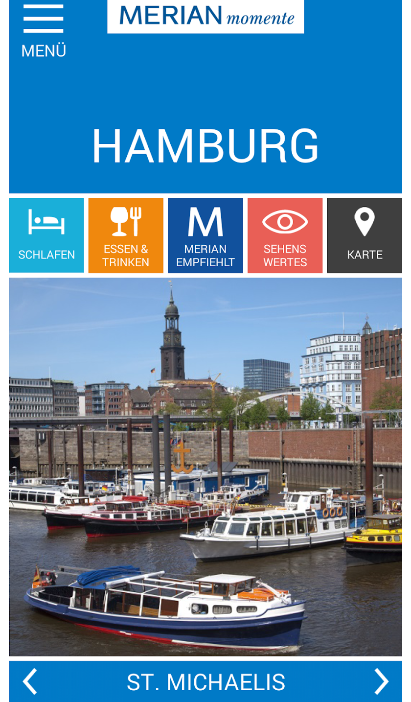 Hamburg Reiseführer - Merian Screen 1