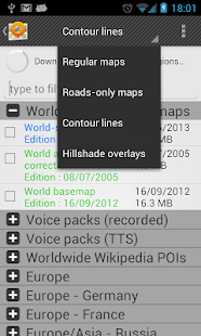 OsmAnd Contour lines plugin - screenshot thumbnail