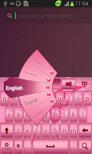 Pink Butterfly Keyboard Screenshots 2