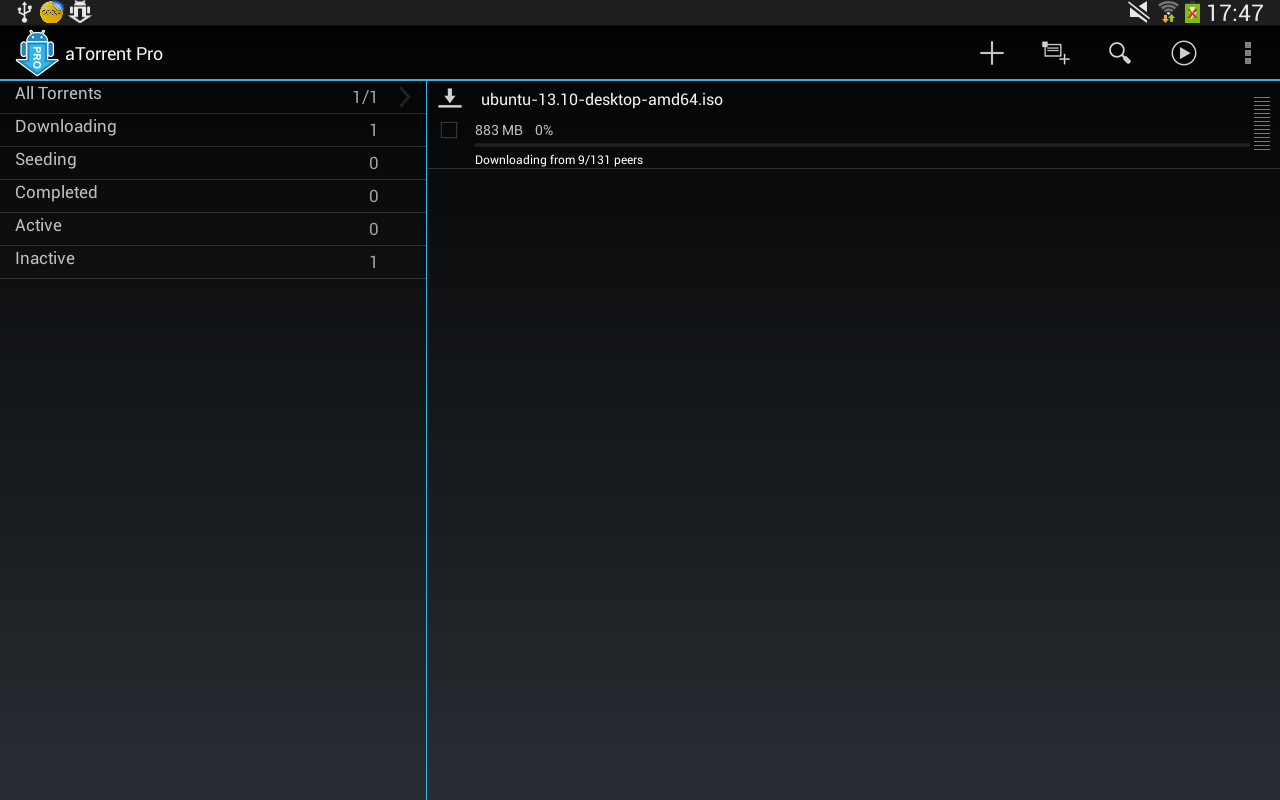    aTorrent PRO - torrent client- screenshot  