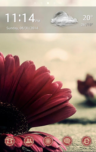 HD Vintage Flower Go Launcher