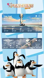 Penguins Of MG Weather Widget(圖2)-速報App