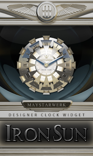 Clock Widget Iron Sun