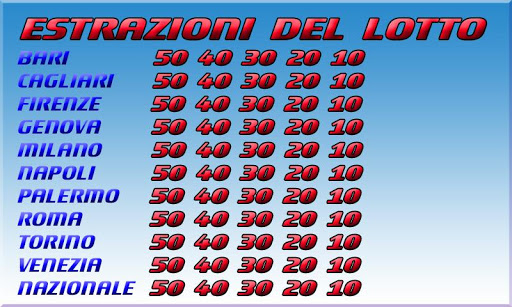 Ultime estrazioni del lotto