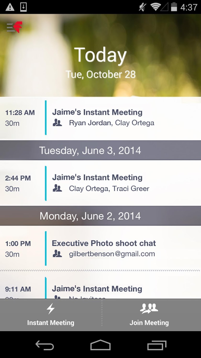 Fuze Meetings Screen 3