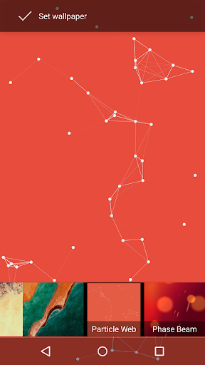 Particle Web Live Wallpaper