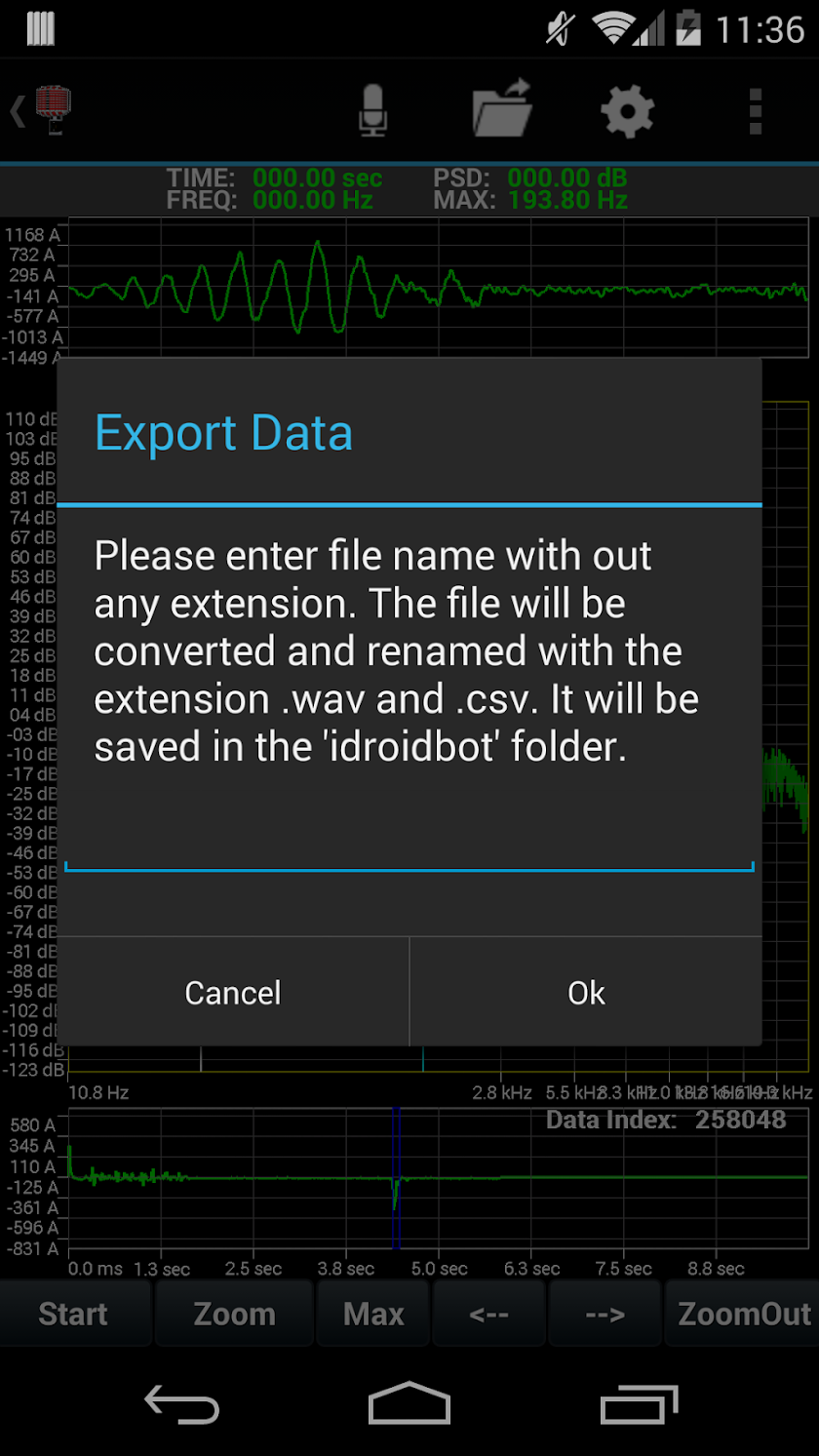 ISpectral2 FFT Analyzer Screen 3