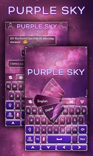 How to install Purple Sky GO Keyboard Theme 3.87 mod apk for pc