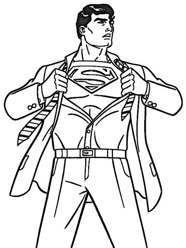 Hero Superman Coloring