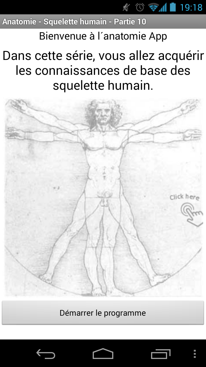 Android application Anatomy - Human Skeleton screenshort