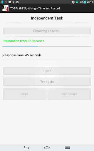 【免費教育App】TOEFL iBT Speaking - Recorder-APP點子