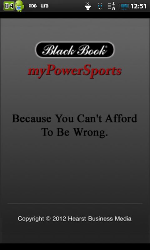 Android application myPowerSports screenshort