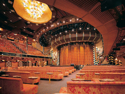 There isn't a bad seat in the house at the Venetian Palace, Carnival Liberty's main entertainment venue.