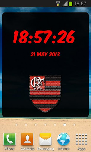 Flamengo Relógio Digital