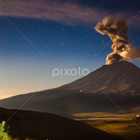 smoking int he night by Alfredo Garciaferro Macchia - Landscapes Mountains & Hills