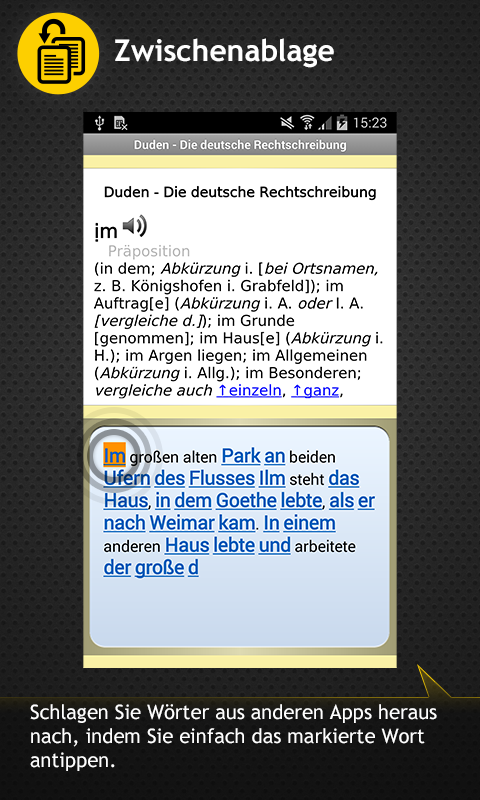   Duden Wörterbücher Deutsch – Screenshot 