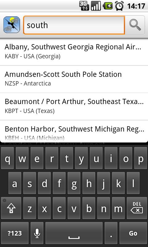 Flight Weather Screen 3
