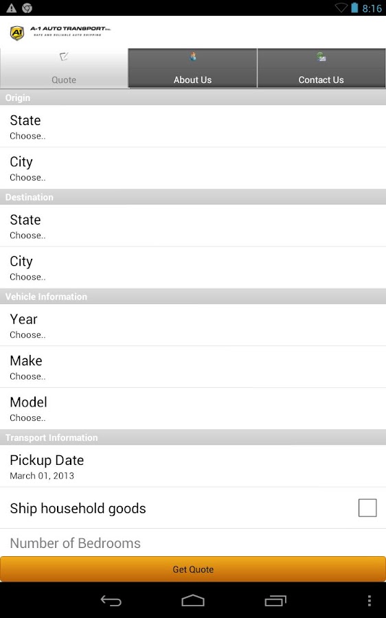 A1 Auto Transport Car Shipping Android Apps On Google Play