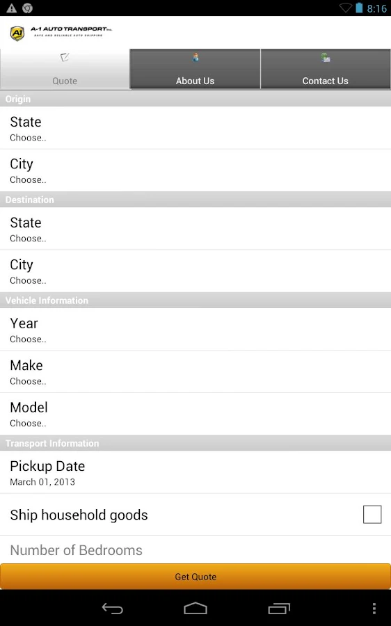    A1 Auto Transport Car Shipping- screenshot  