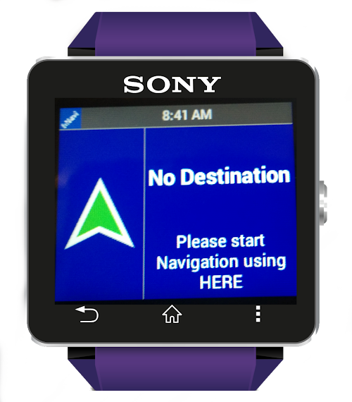Android application Smart H Navi for SmartWatch 2 screenshort