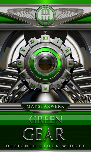 免費下載個人化APP|Clock Widget Green Gear app開箱文|APP開箱王