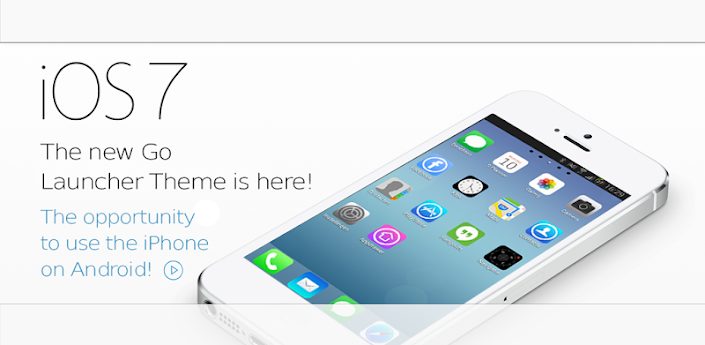 iOS 7 iPhone Go Launcher Theme