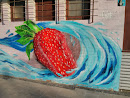 Wall Art Surfer-Erdbeere
