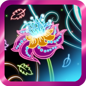 Neon Flowers Live Wallpaper HD logo