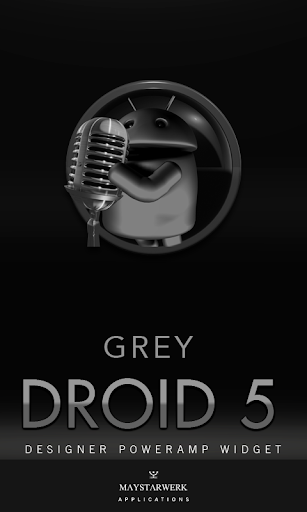 Poweramp Widget Grey Droid 5