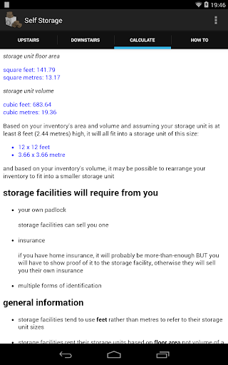 【免費工具App】Self Storage Unit Size-APP點子