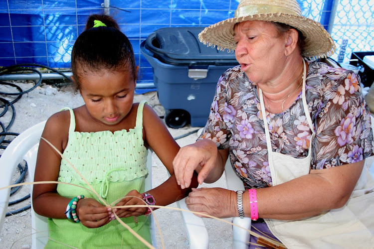 Thatch weaving is passed through the generations on Grand Cayman Island.