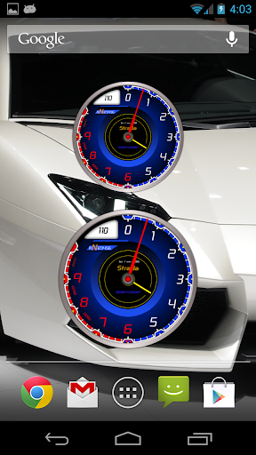 Car Tachometer Analog Clock