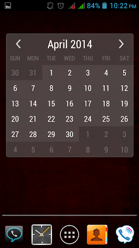 Calendar Widget