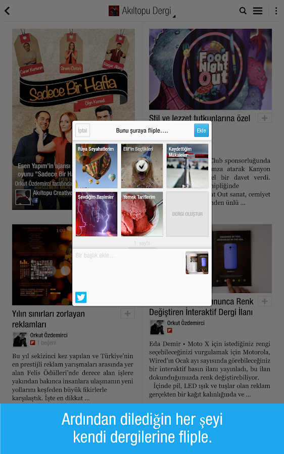 Flipboard: Sosyal Haber Dergin - screenshot