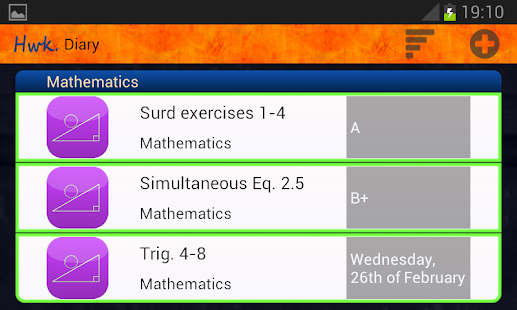 Hwk. Planner and Timetable - screenshot thumbnail