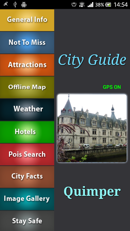 Android application Quimper Offline Map Guide screenshort