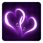 Purple Hearts Live Wallpaper Apk