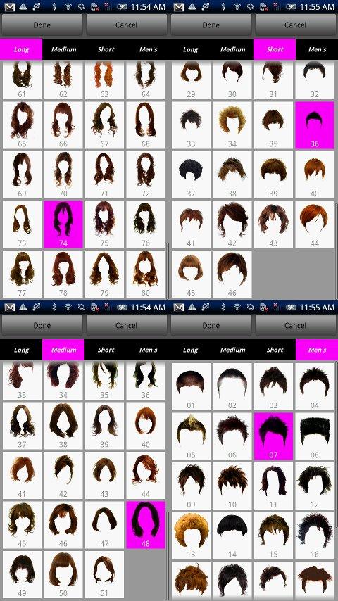 Try Hairstyle Screen 3