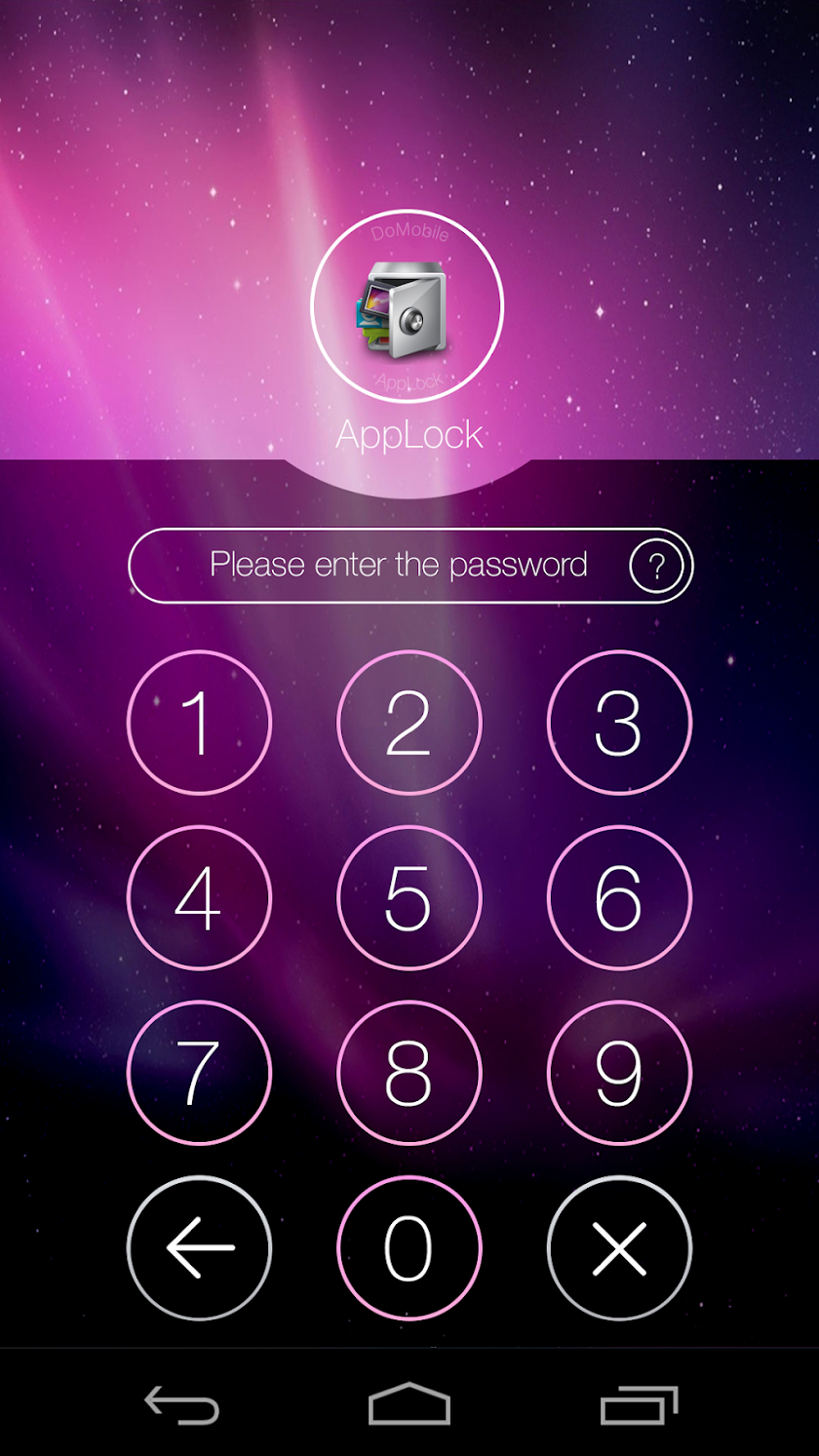AppLock Theme Aurora Screen 1