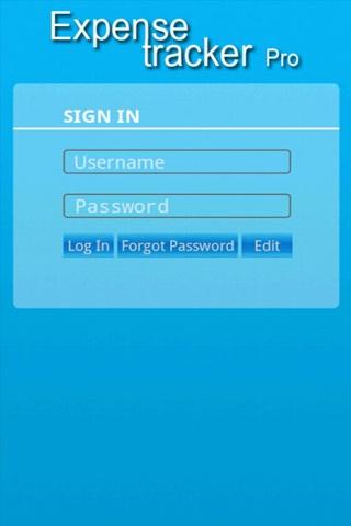 Android application Expense Tracker Pro screenshort