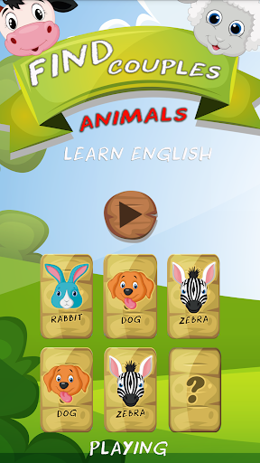 Memory game: Animals for kids